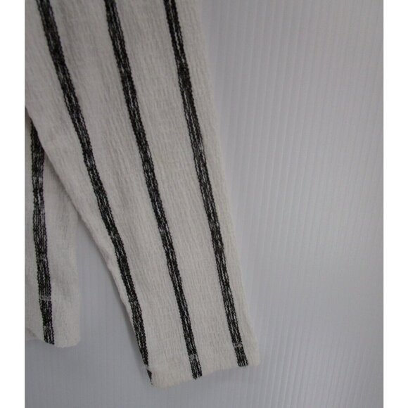 Anthropologie Top Small White Pullover Boho Striped Raglan V-Neck - Picture 3 of 11